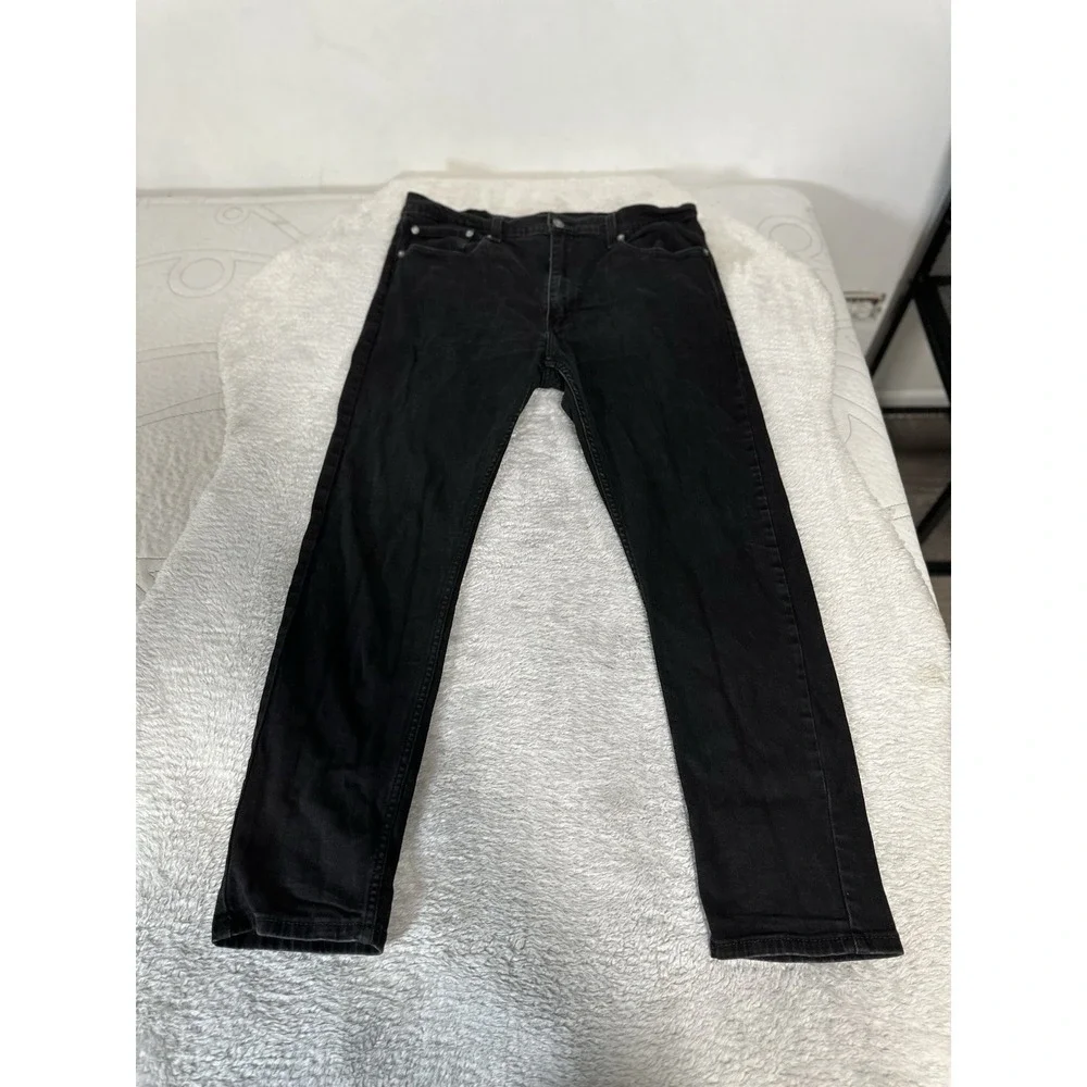 Levis 512 Slim Tapered Blue Denim Jeans Sz 38x32 Act (38x30) Pants‎ Stretch